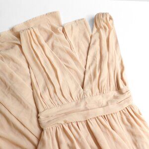 Lulus Cream Deep-V Bridesmaid Dress, Medium